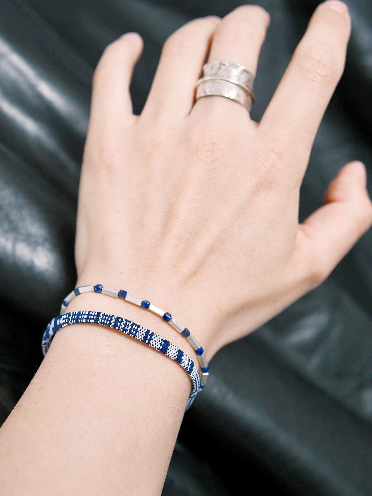 Identity Series | Blue Boy | Lapis Lazuli & Sterling Silver Bracelet