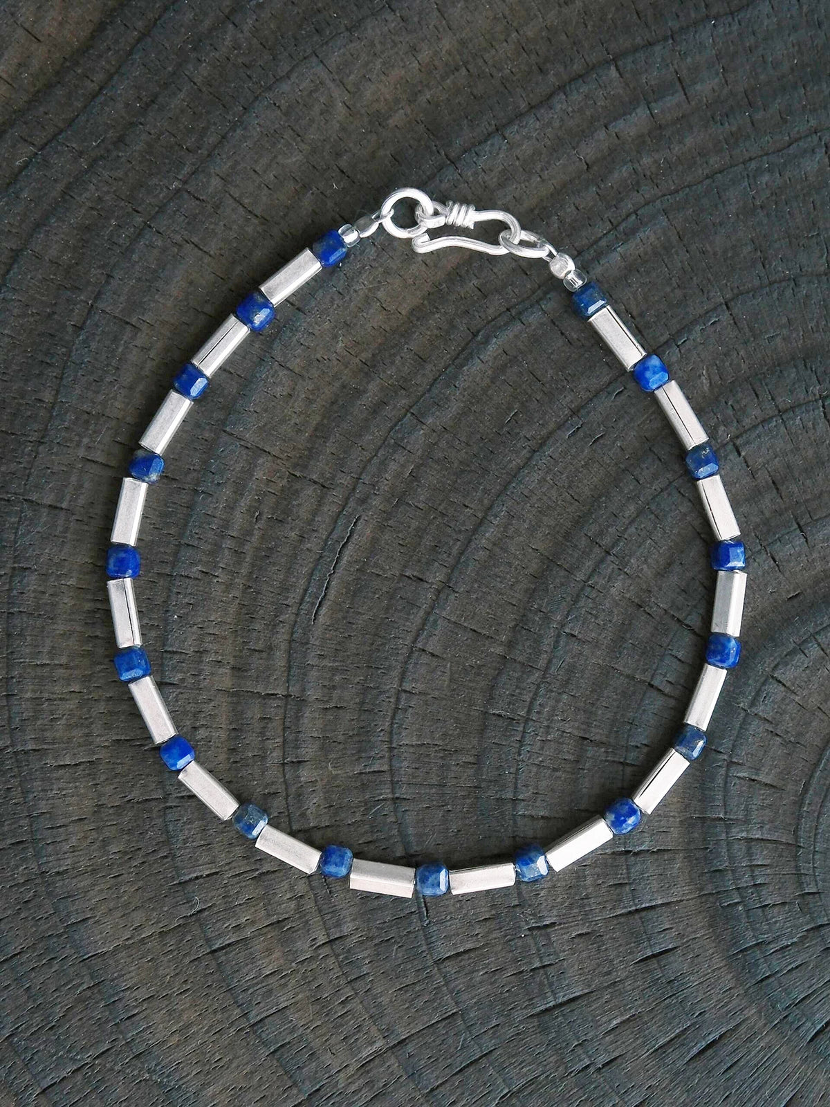 Identity Series | Blue Boy | Lapis Lazuli & Sterling Silver Bracelet