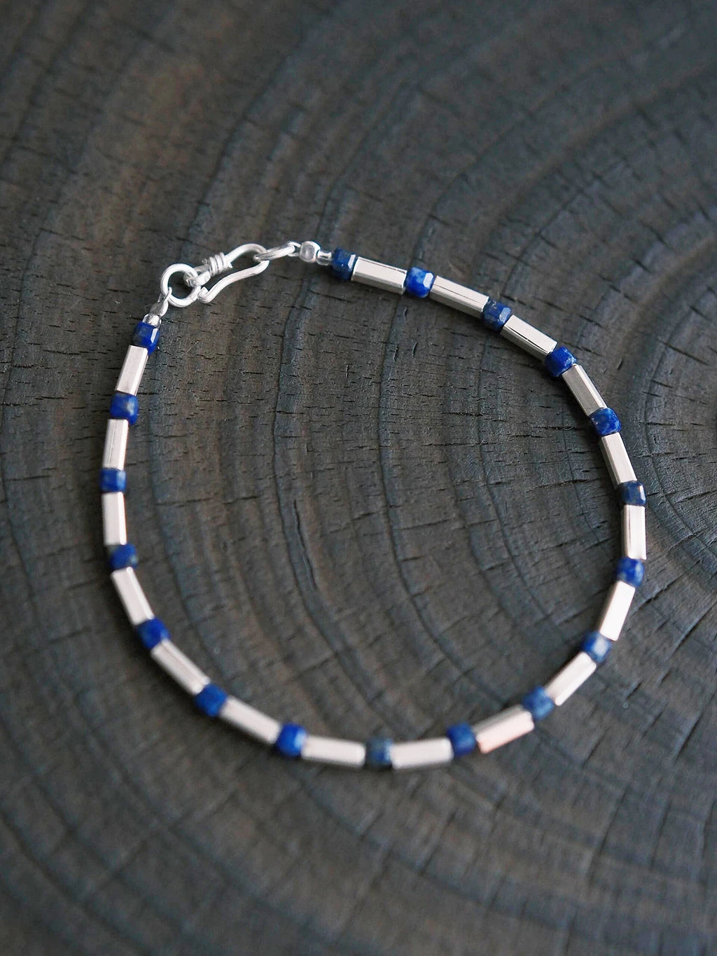 Identity Series | Blue Boy | Lapis Lazuli & Sterling Silver Bracelet