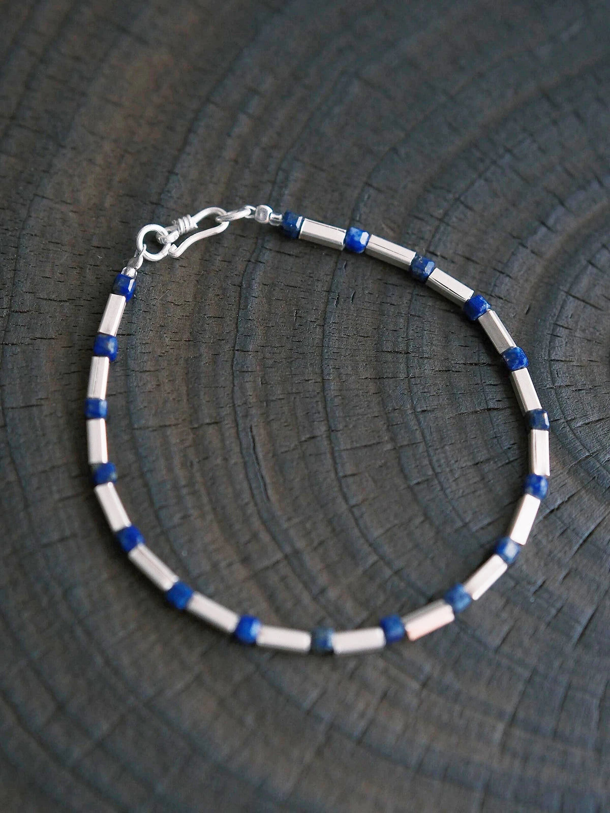 Identity Series | Blue Boy | Lapis Lazuli & Sterling Silver Bracelet