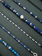 Identity Series | Blue Boy | Lapis Lazuli & Sterling Silver Bracelet