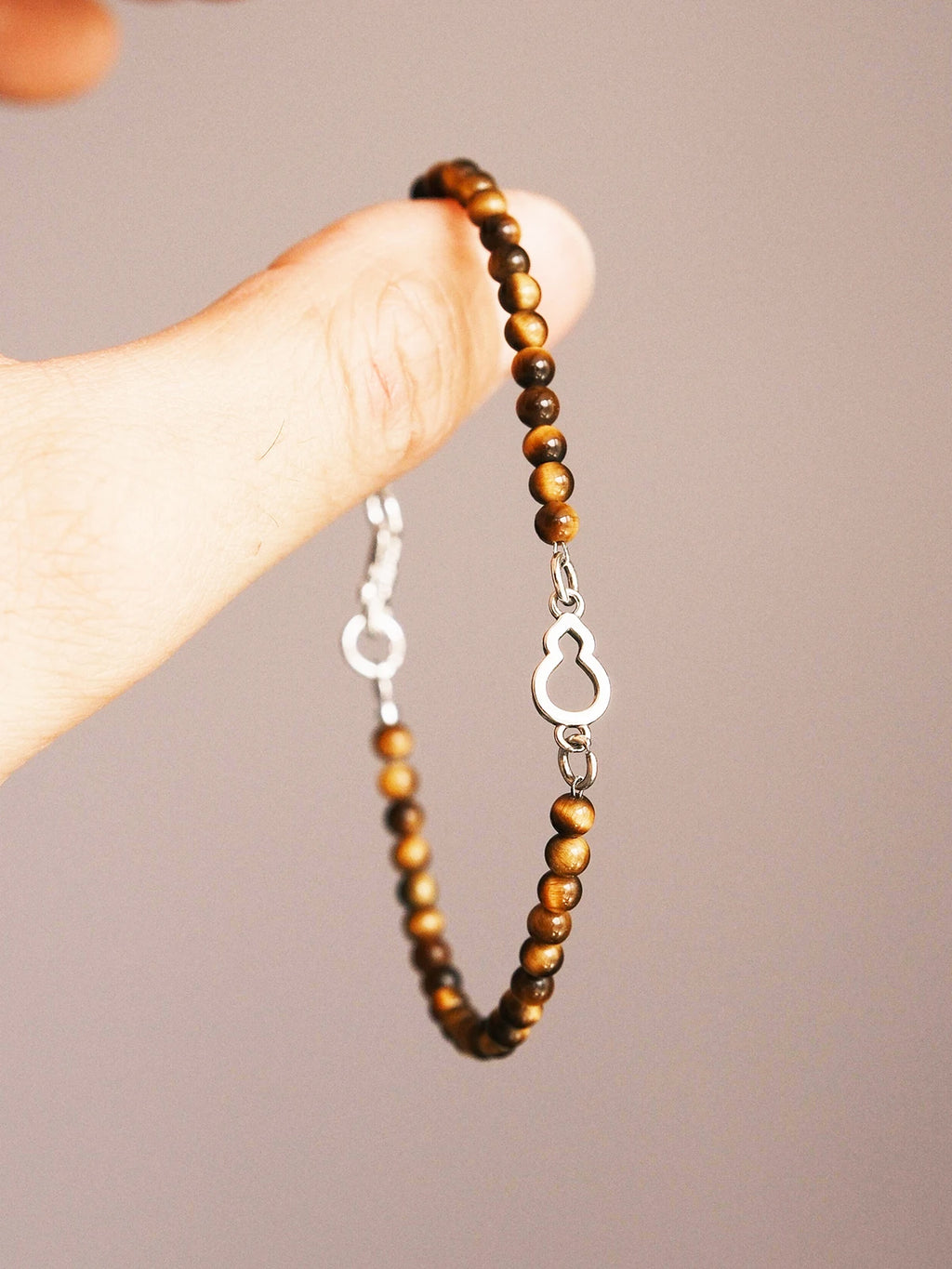 Mineral Soul Series | FuLu Guardian | Tiger Eye & Sterling Silver Bracelet