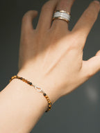 Mineral Soul Series | FuLu Guardian | Tiger Eye & Sterling Silver Bracelet