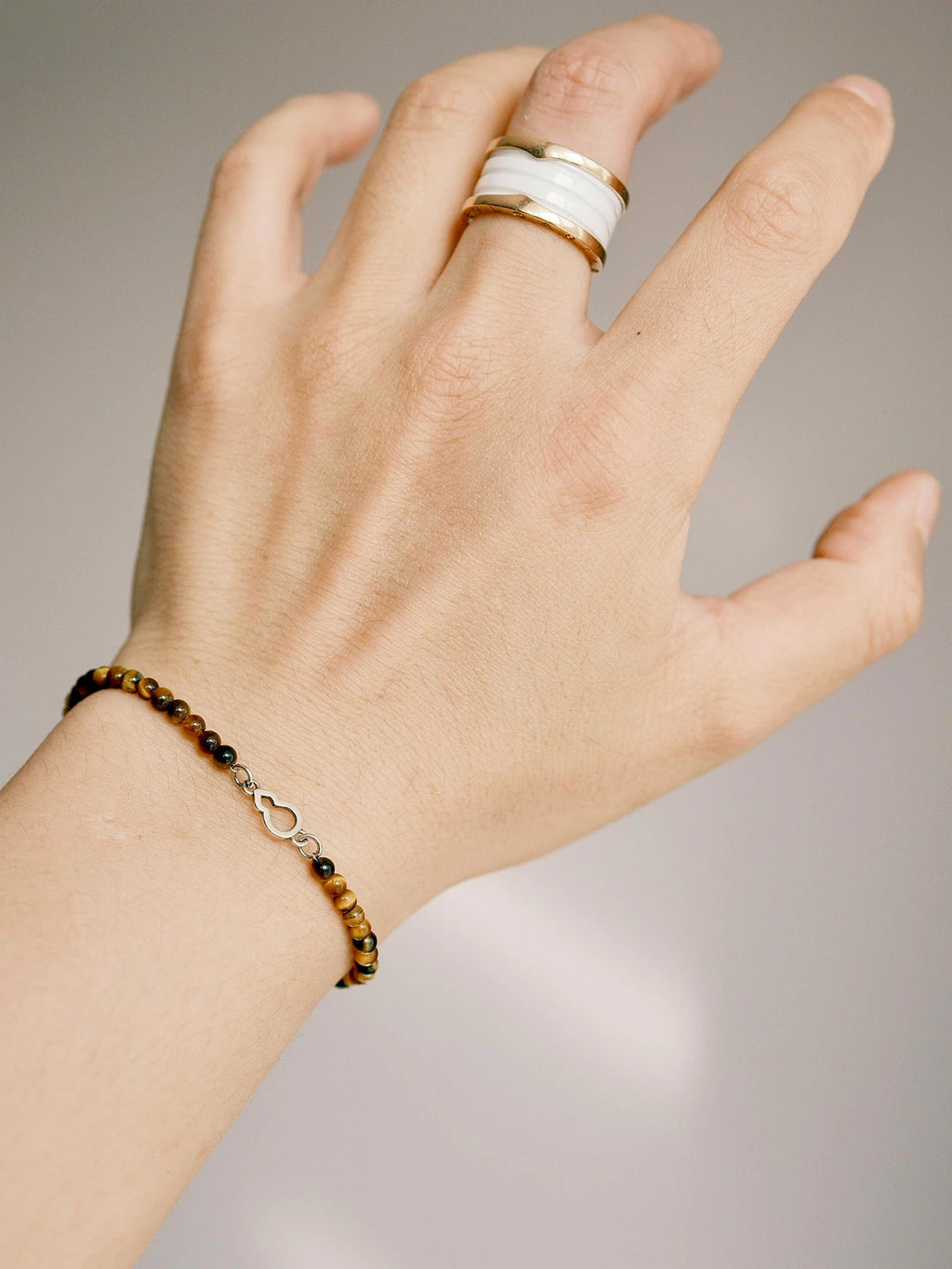 Mineral Soul Series | FuLu Guardian | Tiger Eye & Sterling Silver Bracelet