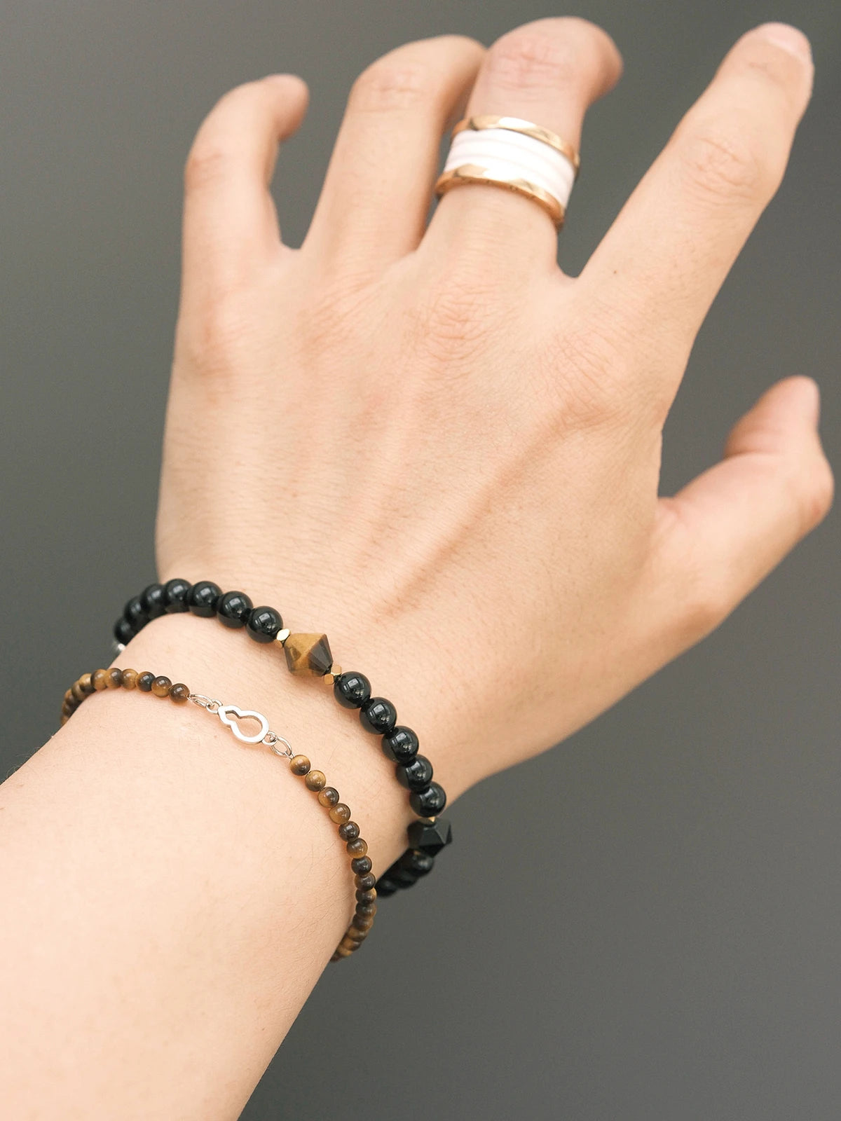 Mineral Soul Series | FuLu Guardian | Tiger Eye & Sterling Silver Bracelet
