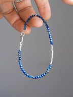 Identity Series | Blue Current | Lapis Lazuli & Sterling Silver Bracelet