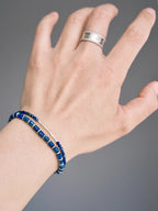Identity Series | Blue Current | Lapis Lazuli & Sterling Silver Bracelet