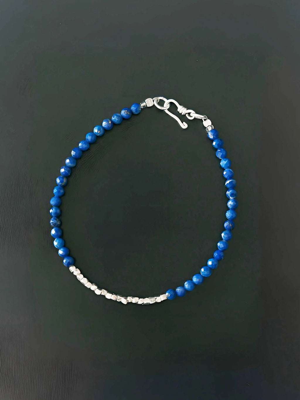Identity Series | Blue Current | Lapis Lazuli & Sterling Silver Bracelet