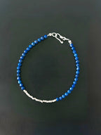 Identity Series | Blue Current | Lapis Lazuli & Sterling Silver Bracelet