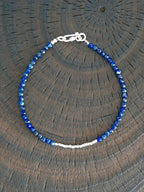 Identity Series | Blue Current | Lapis Lazuli & Sterling Silver Bracelet