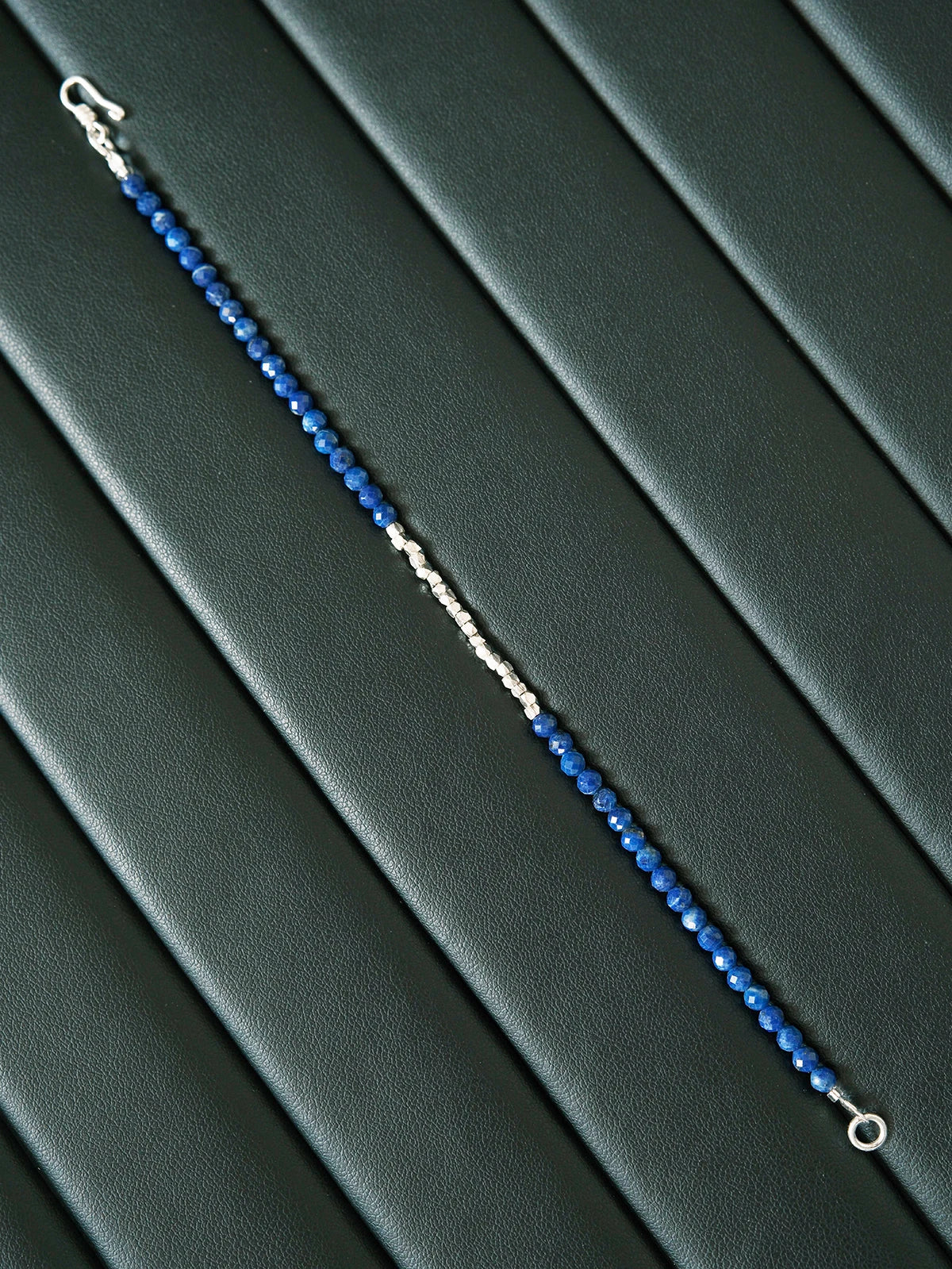 Identity Series | Blue Current | Lapis Lazuli & Sterling Silver Bracelet