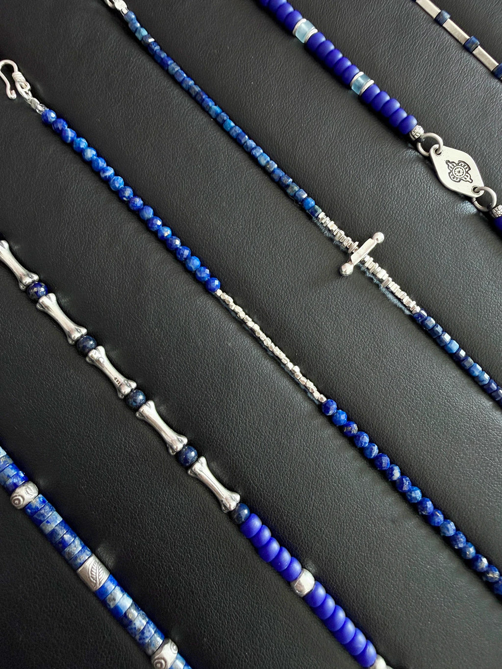 Identity Series | Blue Current | Lapis Lazuli & Sterling Silver Bracelet