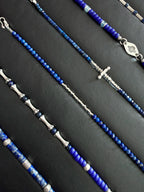 Identity Series | Blue Current | Lapis Lazuli & Sterling Silver Bracelet