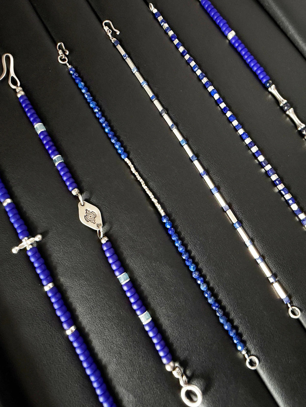 Identity Series | Blue Current | Lapis Lazuli & Sterling Silver Bracelet