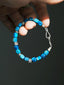 Identity Series | Ocean Wing | Blue Jasper-Style Stone & Sterling Silver Bracelet