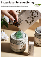 Crystal Aroma Diffuser – Natural Stone Essential Oil Diffuser for Home Relaxation & Aesthetic Decor