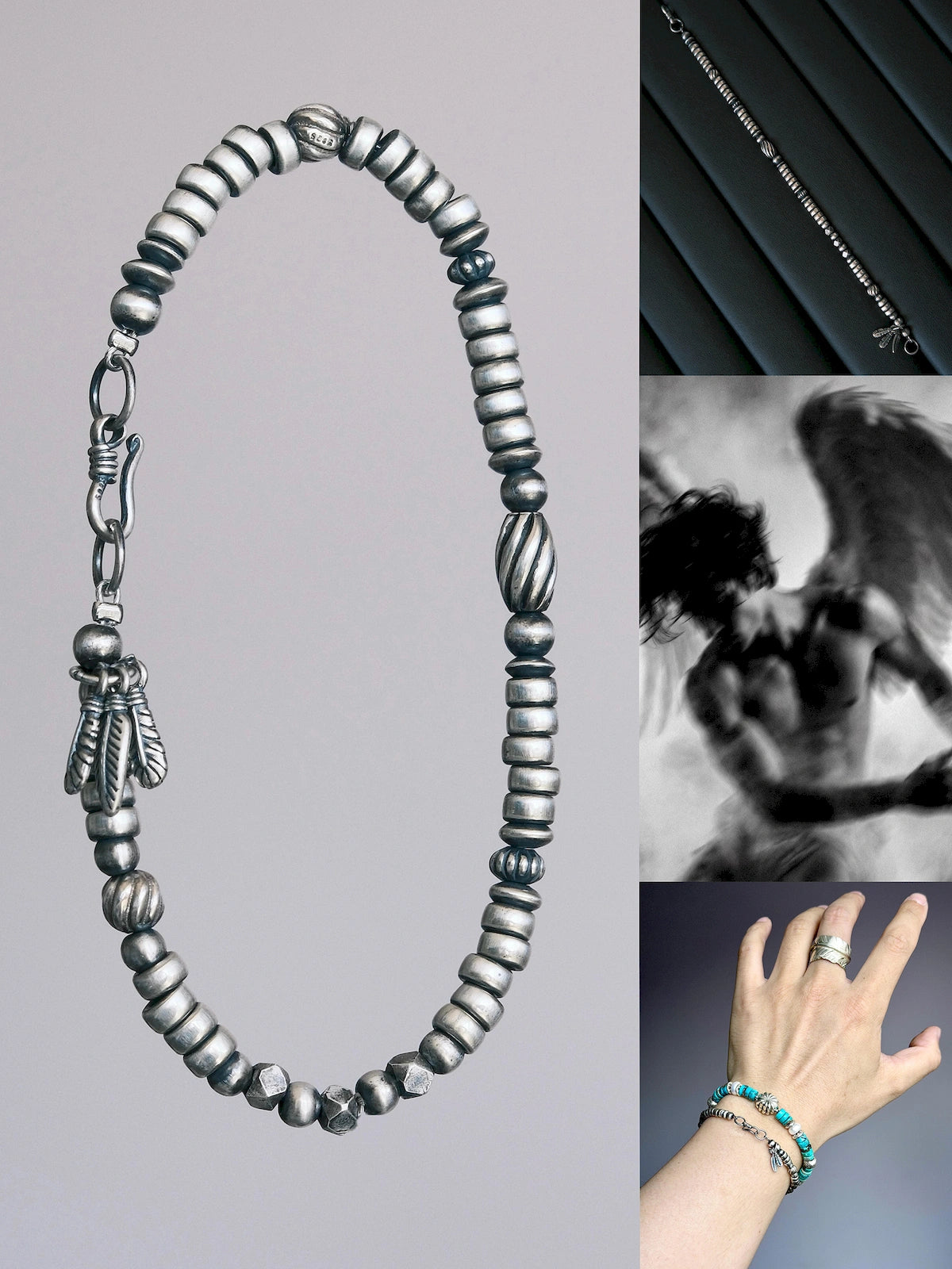 Identity Series | Silver Nomad | Silver Feather Bracelet Secondary image