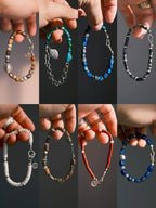 Identity Series | Blue Meteor | Lapis Lazuli & Heavy Silver Bracelet
