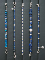 Identity Series | Blue Meteor | Lapis Lazuli & Heavy Silver Bracelet