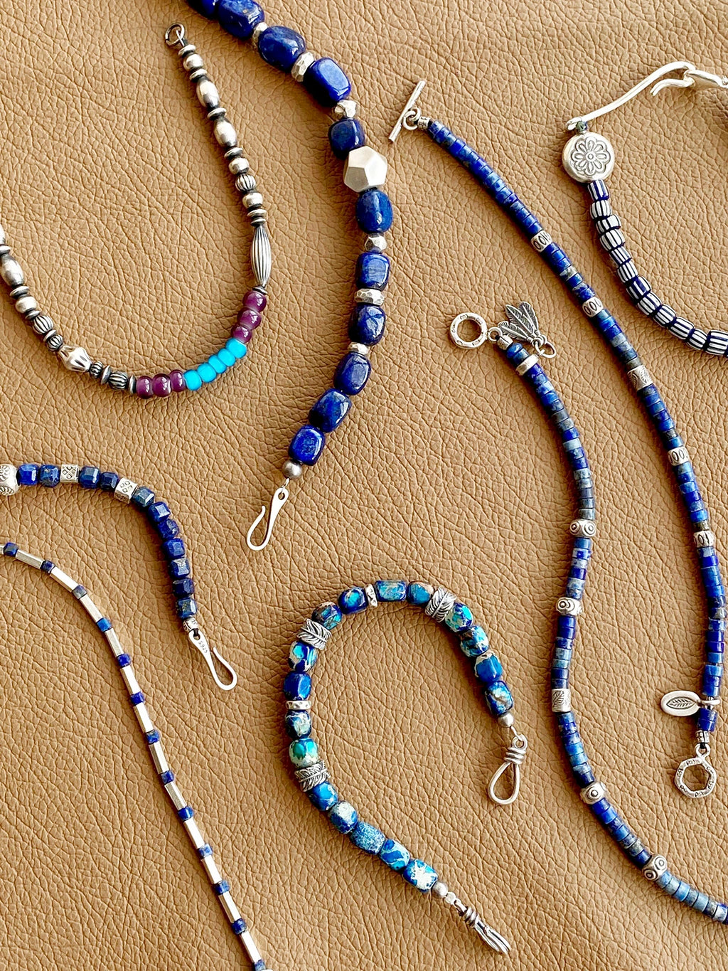 Identity Series | Blue Meteor | Lapis Lazuli & Heavy Silver Bracelet