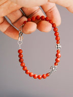 Identity Series | Red Creed | Coral, Cinnabar & Sterling Silver Bracelet