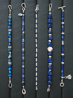 Identity Series | Blue Feather | Lapis Lazuli & Sterling Silver Bracelet