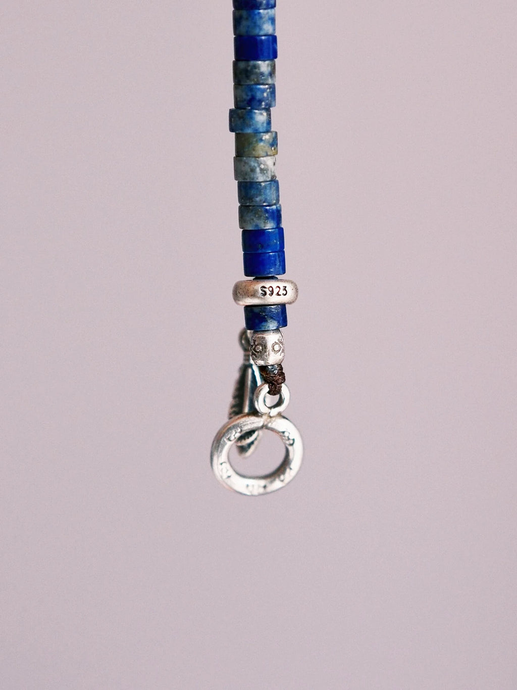 Identity Series | Blue Feather | Lapis Lazuli & Sterling Silver Bracelet