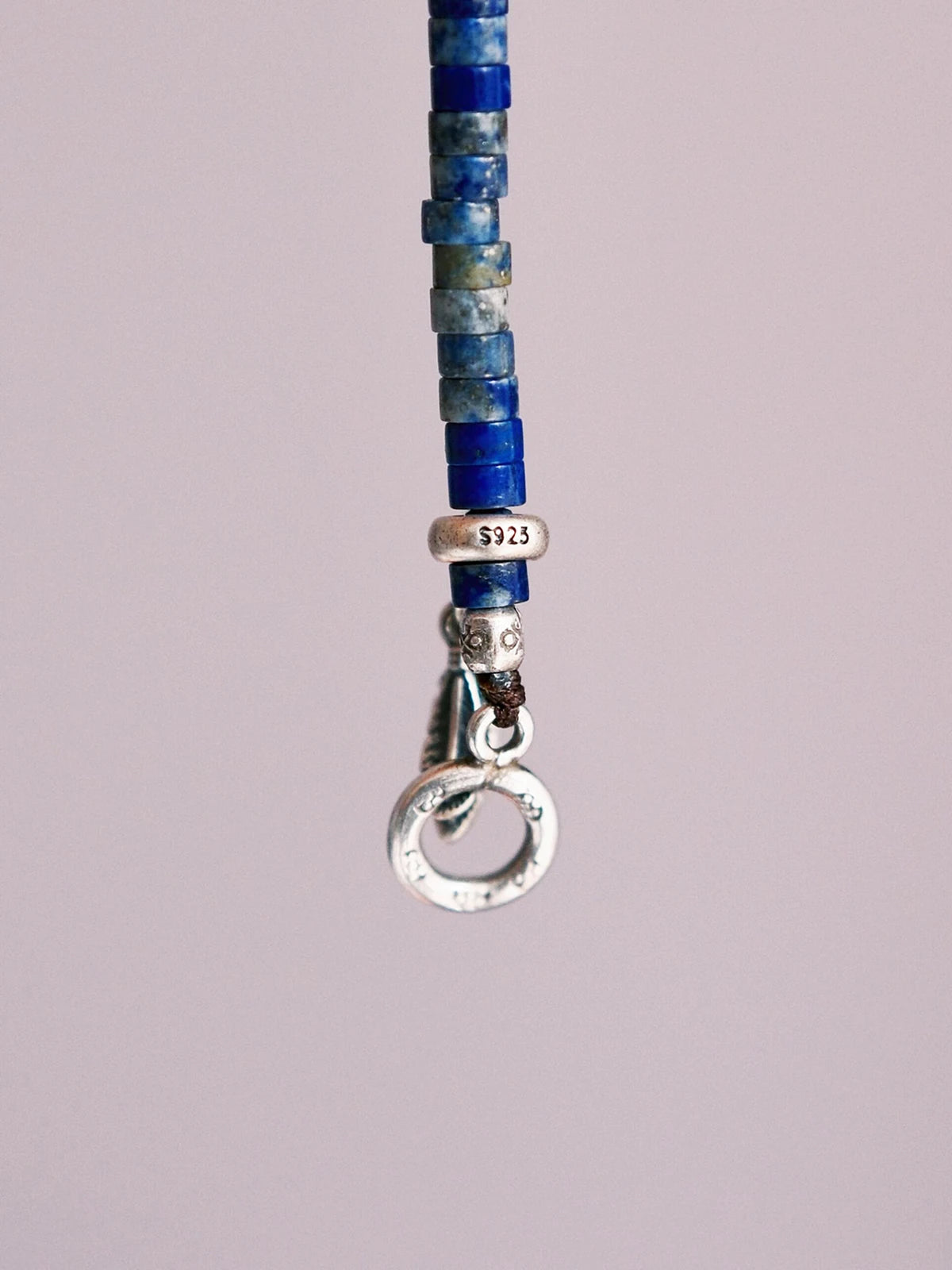 Identity Series | Blue Feather | Lapis Lazuli & Sterling Silver Bracelet
