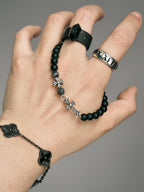 Urban Stoic Series | Black Reliquary | Black Onyx & Sterling Silver Bracelet