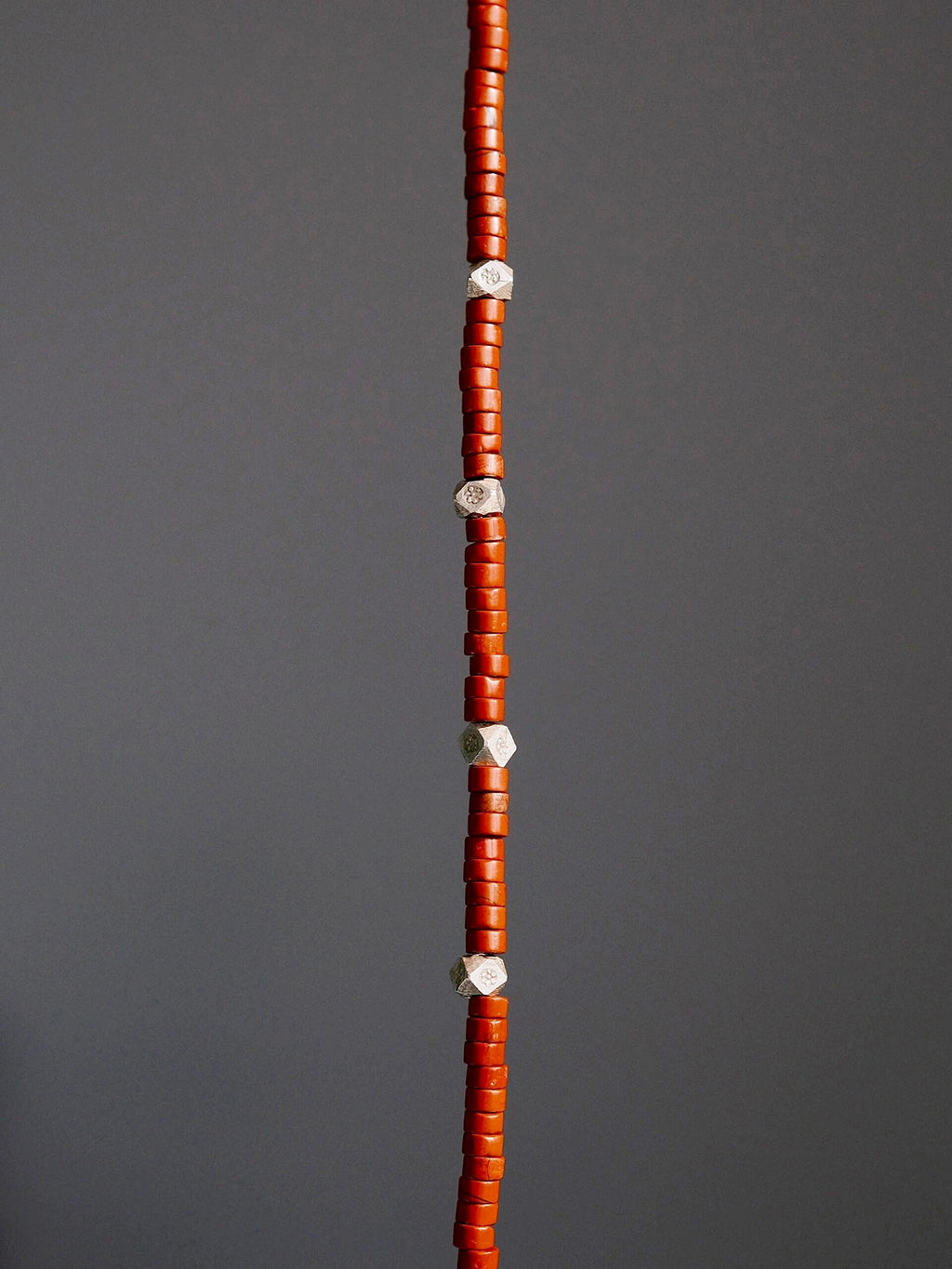 Identity Series | Sunward Creed | Bloodstone (Oriental Jasper) & Hammered Sterling Silver Bracelet