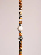 Urban Stoic Series | Amber Rogue | Tiger Eye, Horn & Silver Bracelet