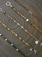 Urban Stoic Series | Amber Rogue | Tiger Eye, Horn & Silver Bracelet