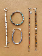 Urban Stoic Series | Amber Rogue | Tiger Eye, Horn & Silver Bracelet
