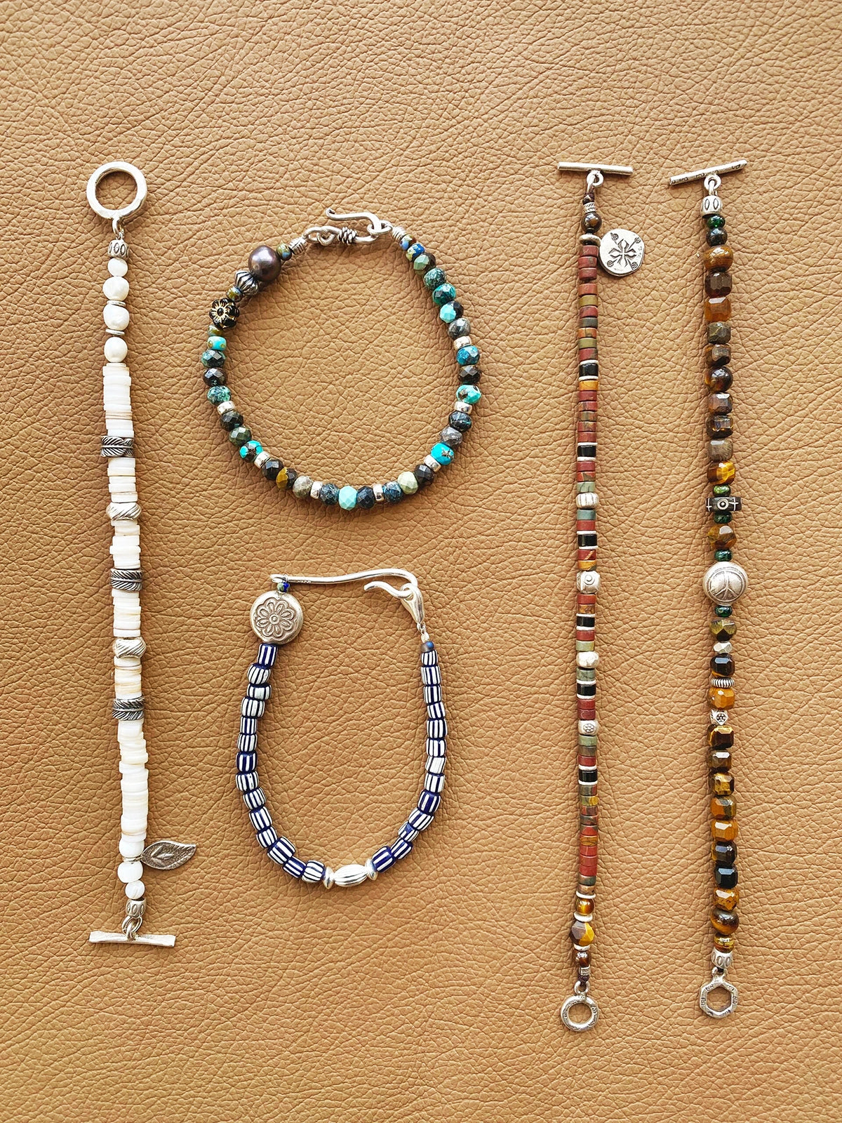 Urban Stoic Series | Amber Rogue | Tiger Eye, Horn & Silver Bracelet