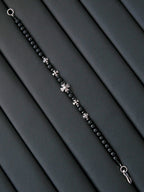 Urban Stoic Series | Eternal Creed | Black Onyx, Black Spinel & Sterling Silver Bracelet