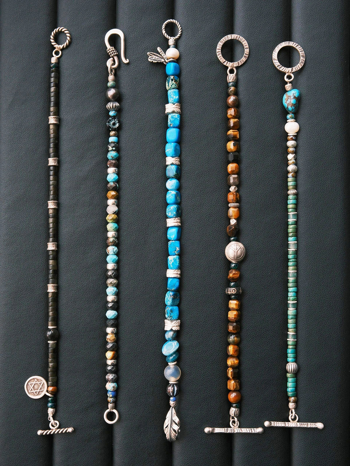 Urban Stoic Series | Amber Rogue | Tiger Eye, Horn & Silver Bracelet