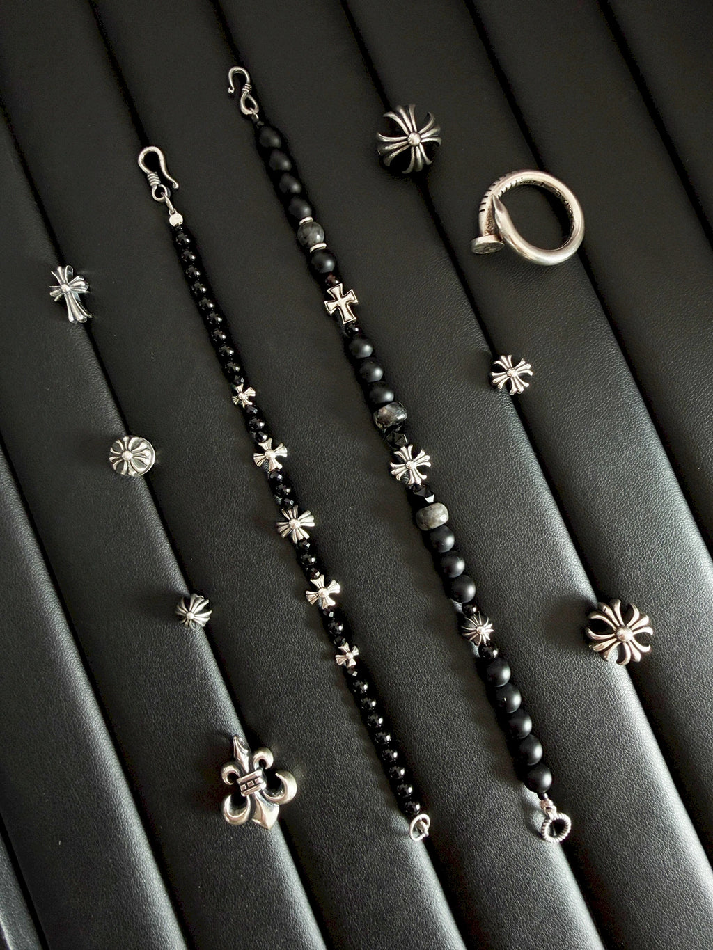 Urban Stoic Series | Eternal Creed | Black Onyx, Black Spinel & Sterling Silver Bracelet