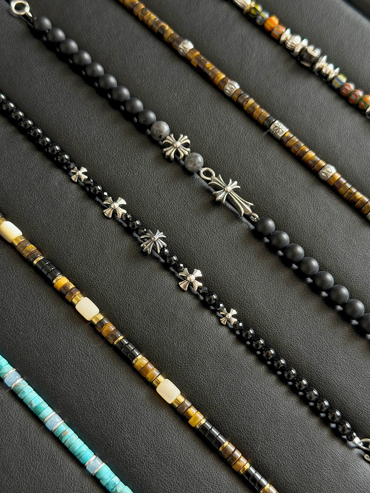 Urban Stoic Series | Eternal Creed | Black Onyx, Black Spinel & Sterling Silver Bracelet
