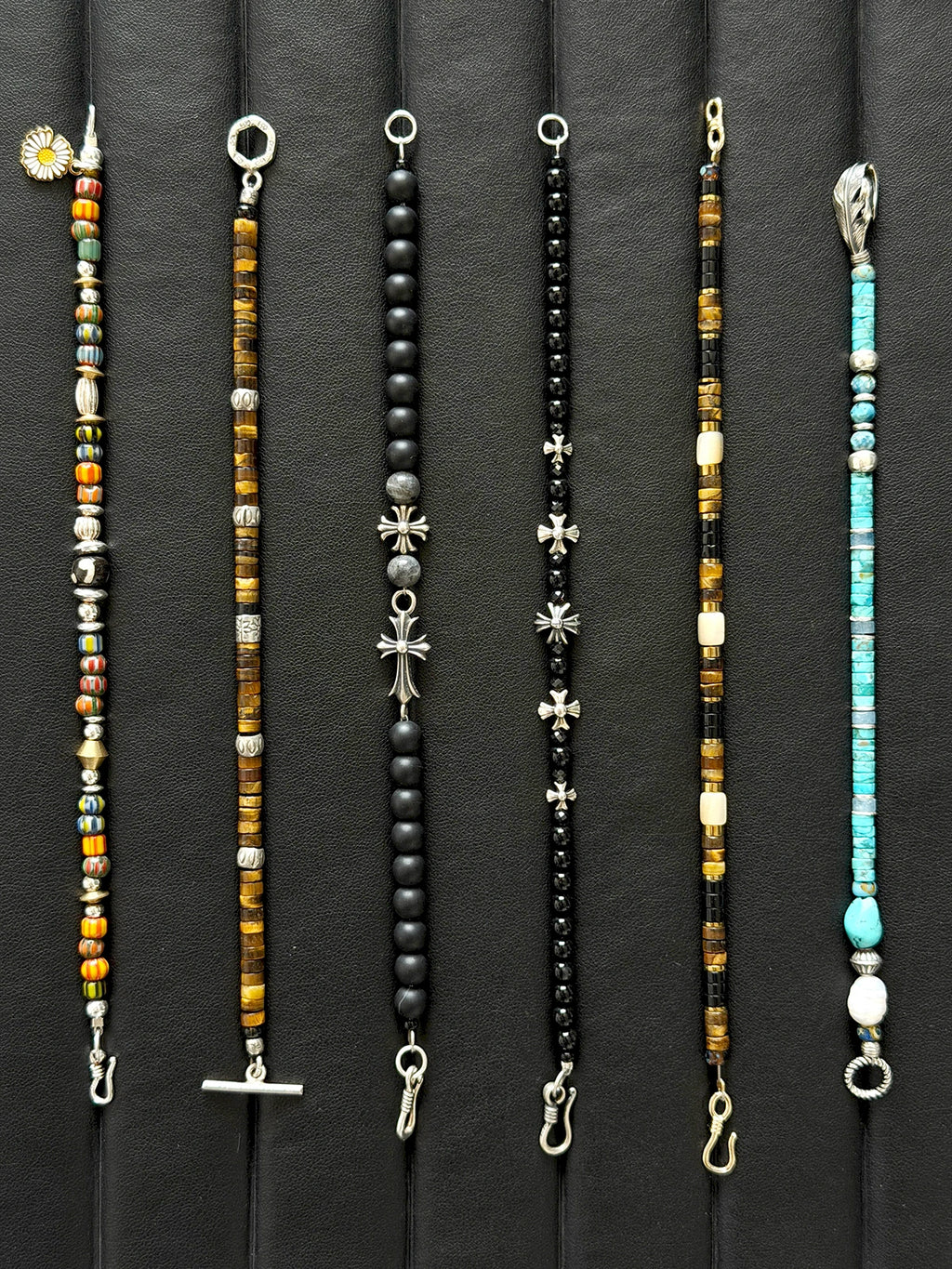 Urban Stoic Series | Eternal Creed | Black Onyx, Black Spinel & Sterling Silver Bracelet