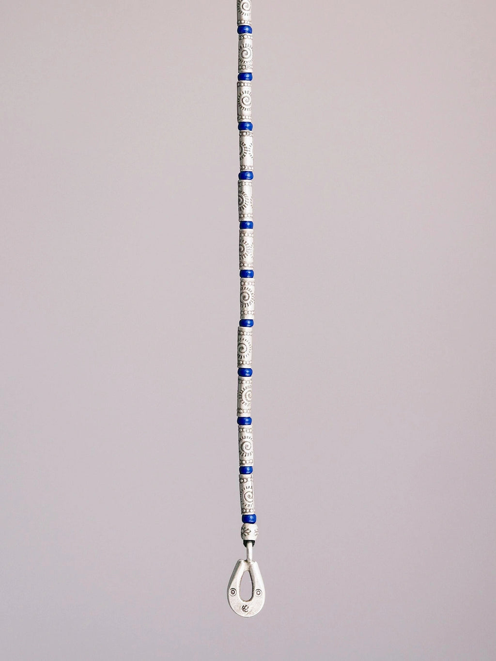 Identity Series | Blue Solstice | 990 Fine Silver & Miyuki Colored-Glaze Bracelet