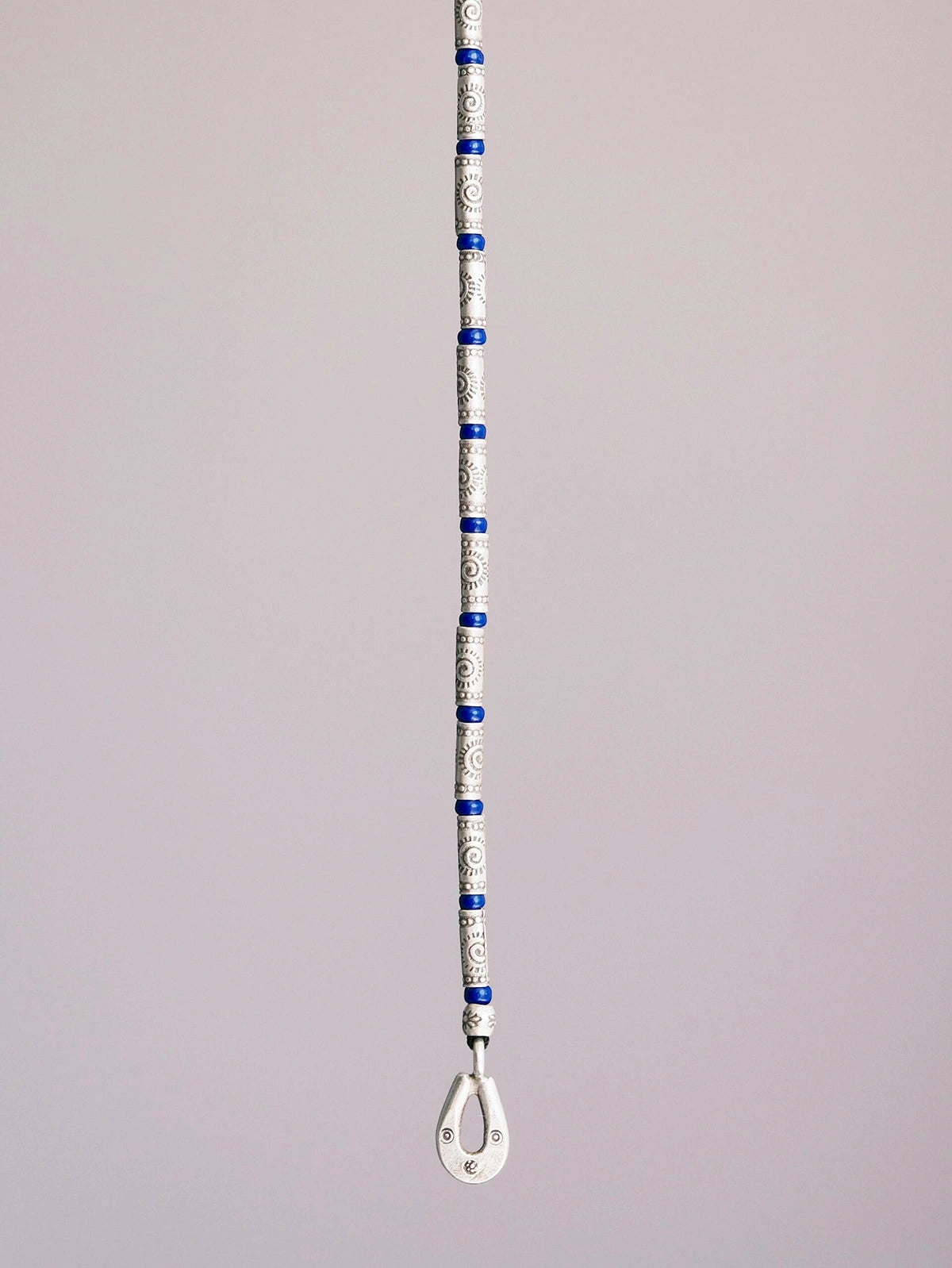 Identity Series | Blue Solstice | 990 Fine Silver & Miyuki Colored-Glaze Bracelet