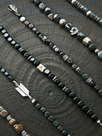Urban Stoic Series | Dark Wing | Black Onyx, Pearl & Sterling Silver Bracelet