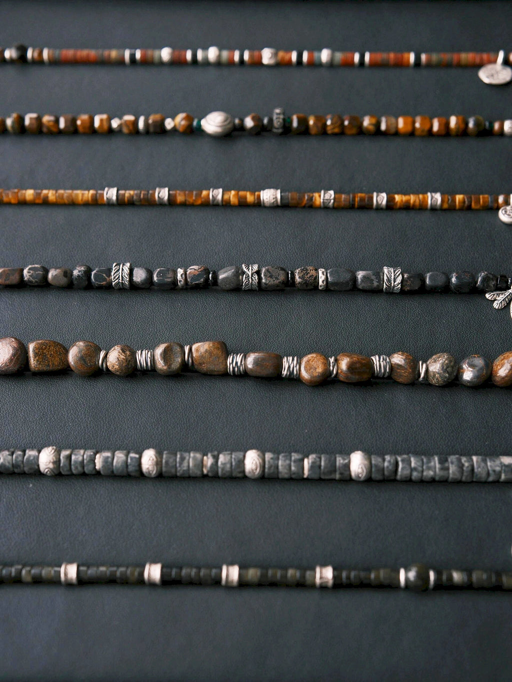 Urban Stoic Series | Dark Wing | Black Onyx, Pearl & Sterling Silver Bracelet
