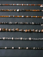 Urban Stoic Series | Dark Wing | Black Onyx, Pearl & Sterling Silver Bracelet