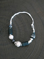 Urban Stoic Series | Mobius Heir | Pearl, Black Tourmaline & Silver Bracelet