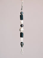Urban Stoic Series | Mobius Heir | Pearl, Black Tourmaline & Silver Bracelet