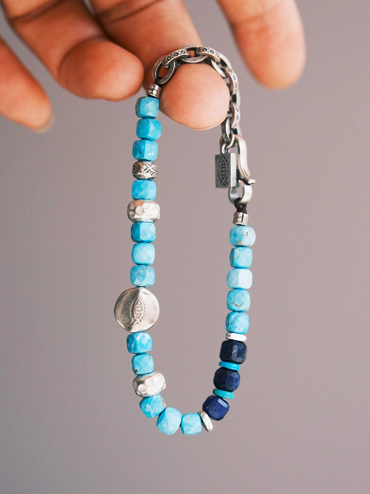 Identity Series | Blue Voyager | Turquoise, Lapis Lazuli & Sterling Silver Bracelet