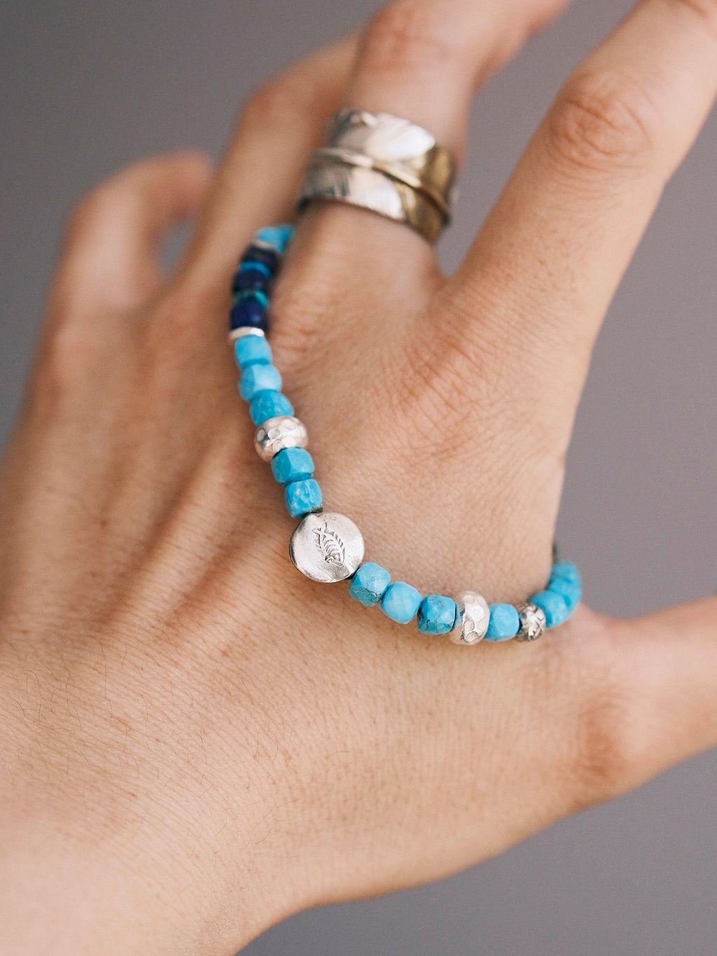 Identity Series | Blue Voyager | Turquoise, Lapis Lazuli & Sterling Silver Bracelet