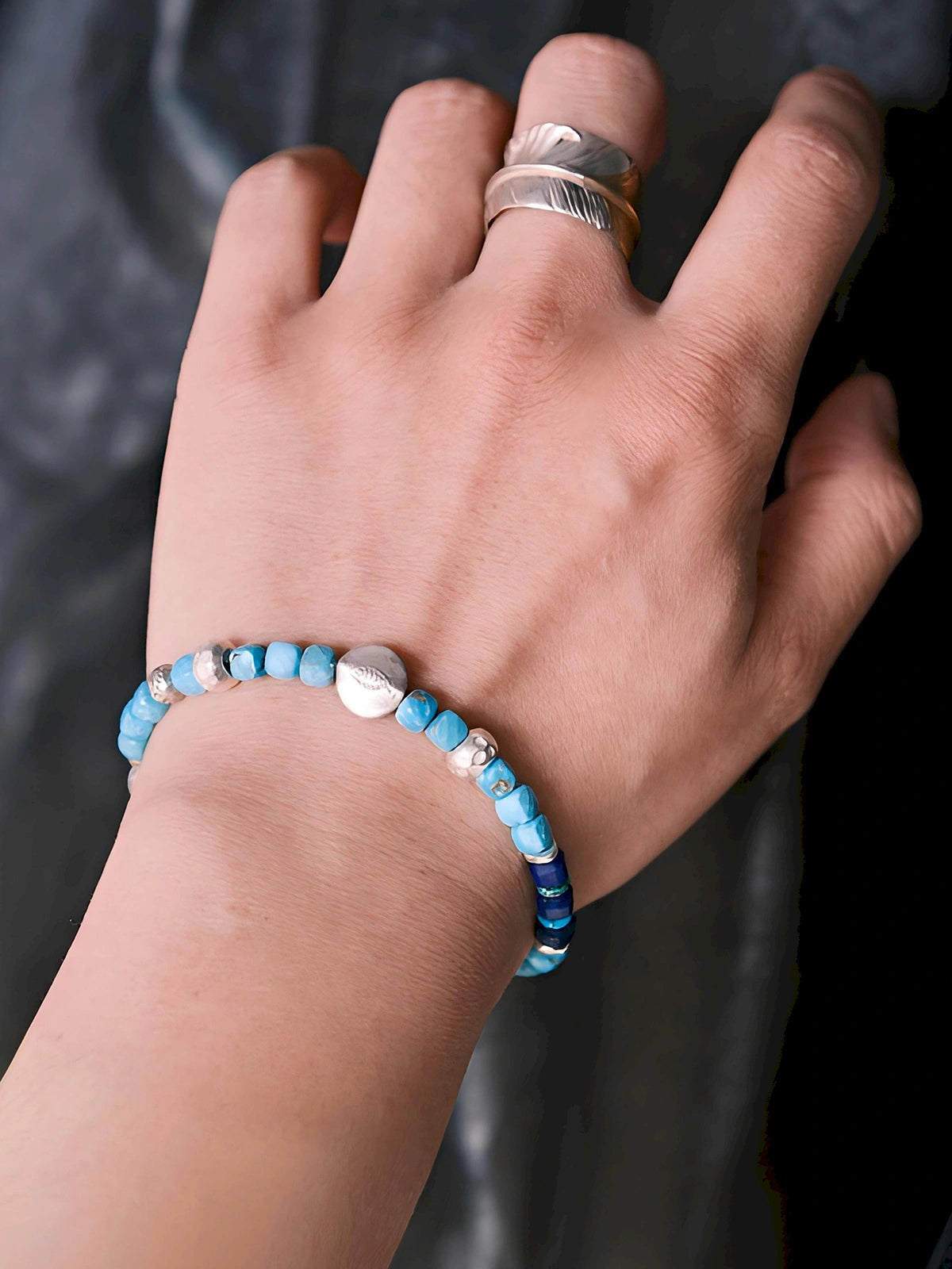 Identity Series | Blue Voyager | Turquoise, Lapis Lazuli & Sterling Silver Bracelet