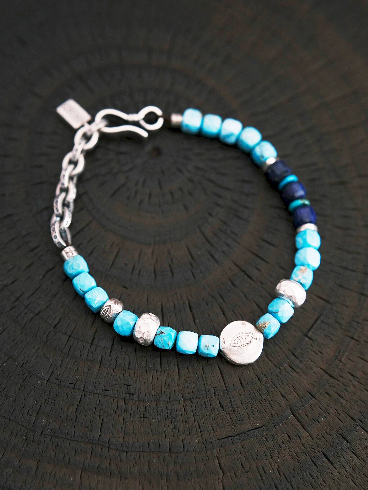 Identity Series | Blue Voyager | Turquoise, Lapis Lazuli & Sterling Silver Bracelet